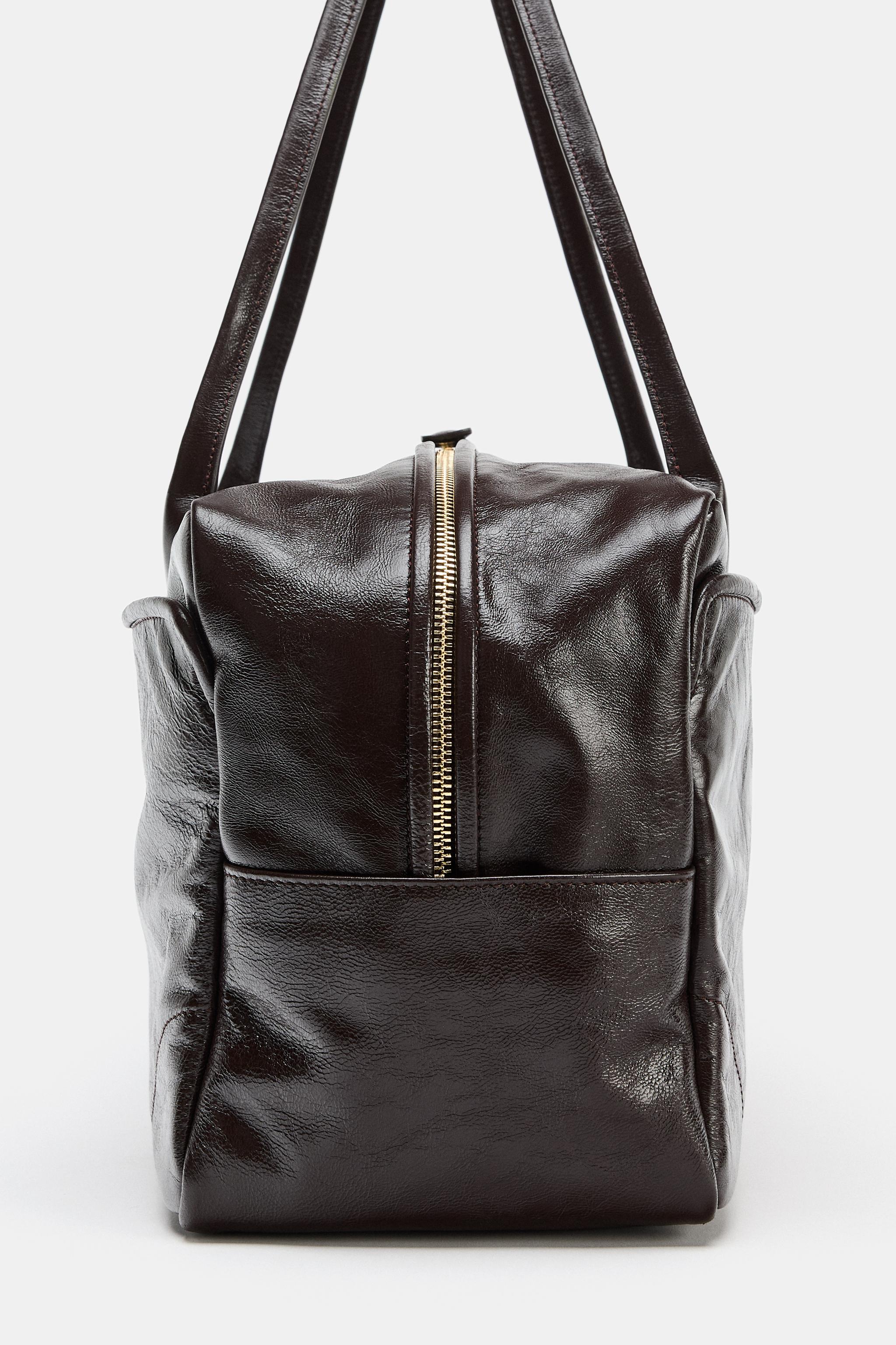 MAXI LEATHER BOWLING BAG
